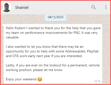 testimonial Shainiel