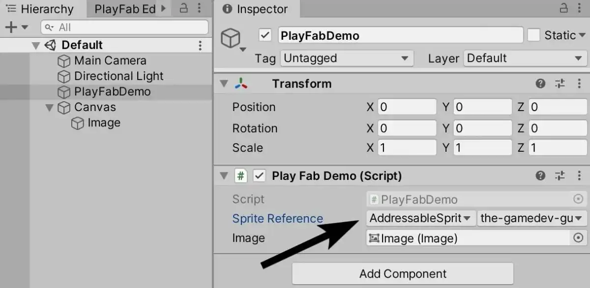 Addressables PlayFab: Sprite Demo